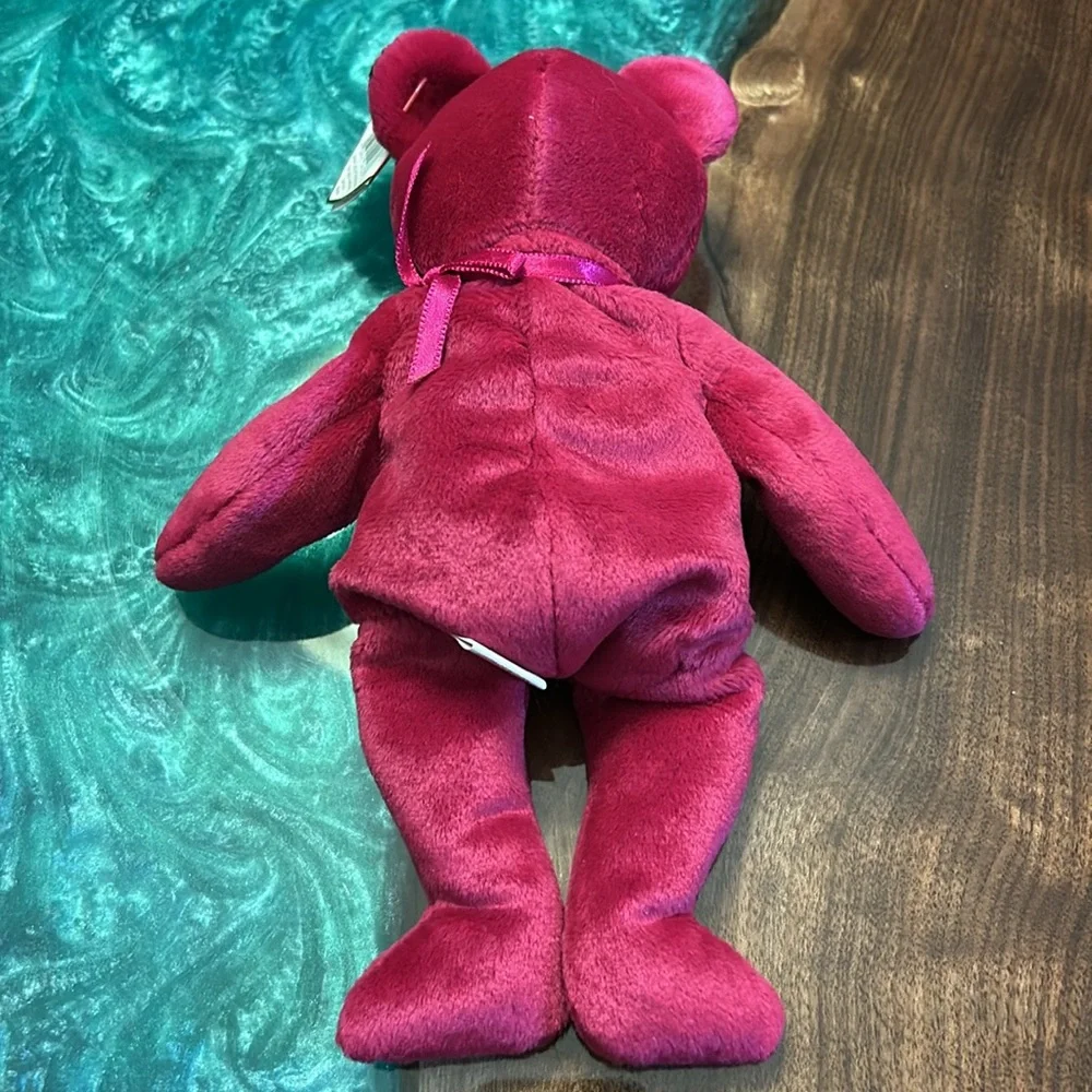 TY Beanie Baby Valentina Bear Valentine Day Heart Teddy 9”, Excellent Condition - Picture 6 of 7